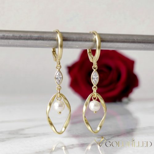 Goldfilled Cercei antialergici 48mm culoare 14K	
