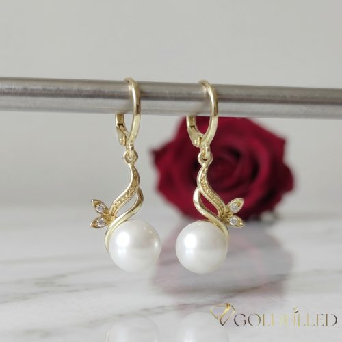 Goldfilled Cercei antialergici 36mm culoare 14K	