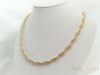 Colier exclusiv antialergenic „Goldfilled” placat cu aur, 45 cm lungime și 6,5 mm grosime, culoare 14K