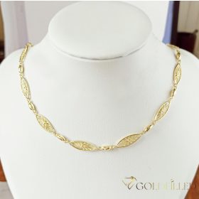   Colier Luxury Antialergic Goldfilled 45cm Lung și 4-7mm Lățime Culoare 14K