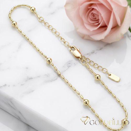 Brățară de gleznă Goldfilled Max. 27cm Culoare 14K