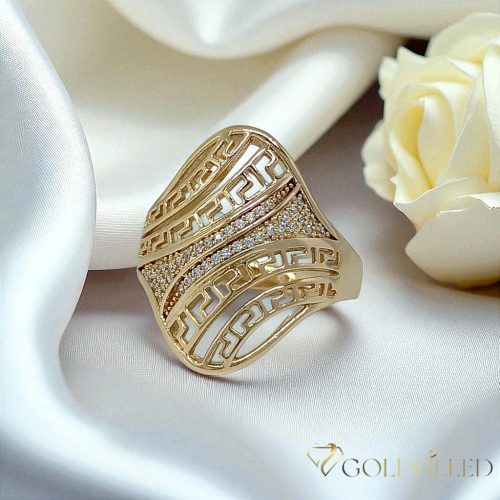  Inel antialergic „Goldfilled”, disponibile în diferite mărimi, culoare 18K