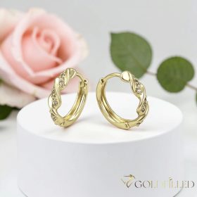 Goldfilled Antialergic Cercei 16mm 14K Culoare