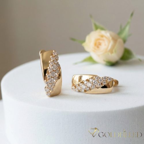 Goldfilled Antialergic Cercei 18mm 18K Culoare