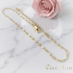 Brățară de gleznă Goldfilled Max. 27cm Culoare 14K