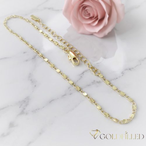 Brățară de gleznă Goldfilled Max. 27cm Culoare 14K
