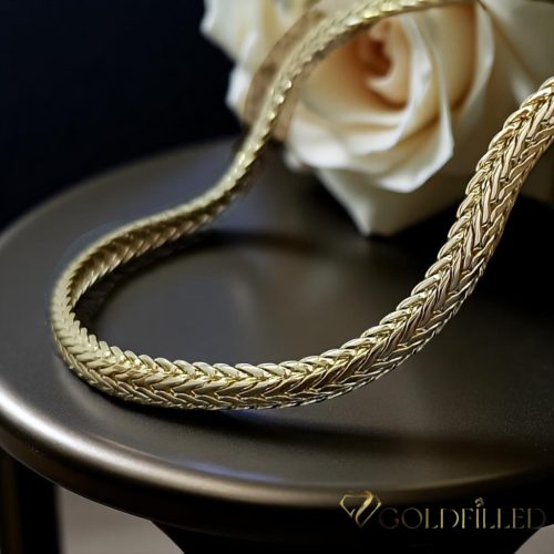 Colier Goldfilled Antiallergic Luxury 45cm Lungime și 7mm Lățime Culoare 14K
