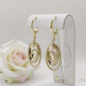 Goldfilled Cercei antialergici 36mm culoare 14K	