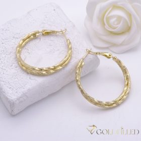 Goldfilled Cercei  30mm culoare 14K	