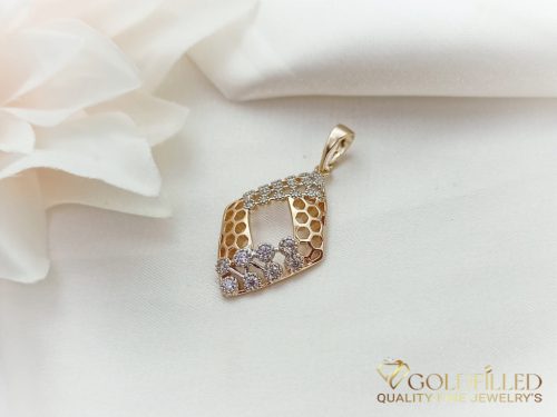 Pandantiv antialergic „Goldfilled” 33 mm, culoare 18K