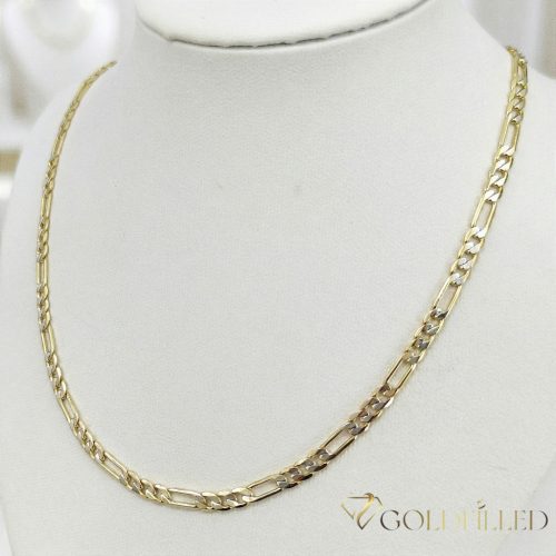 Colier exclusiv antialergic „Goldfilled” 50cm/4mm, culoare 14K multicoloră