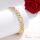Bratara placata cu aur "Goldfilled" anti-alergenic, lungime 20 cm si grosime 9 mm, culoare 14K