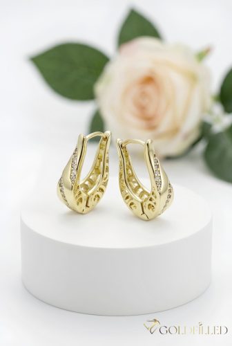 Goldfilled Antialergic Cercei 20mm 14K Culoare