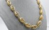 Colier exclusiv antialergenic „Goldfilled” placat cu aur, 70 cm lungime și 10 mm grosime, culoare 14K (115 gramm)