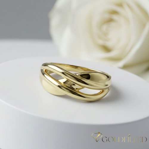  Inel antialergic „Goldfilled”, disponibile în diferite mărimi, culoare 14K