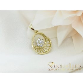 Pandantiv antialergic „Goldfilled” 25 mm, culoare 14K