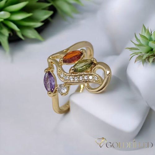  Inel antialergic „Goldfilled”, disponibile în diferite mărimi, culoare 18K