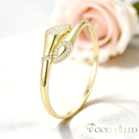   Brățară antialergică „Goldfilled” 4-18mm culoare  (14K) diametru 60mm "deschizabil"