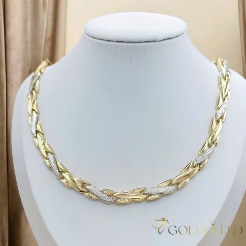 Colier exclusiv antialergic „Goldfilled” 50cm/8mm, culoare 14K multicoloră