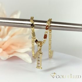   Colier  antialergenic „Goldfilled” placat cu aur, în mai multe dimensiuni 2mm grosime, culoare 14K