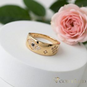    Inel antialergic „Goldfilled”, disponibile în diferite mărimi, culoare 18K