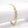 Bratara placata cu aur "Goldfilled" anti-alergenic, lungime 17 cm si grosime 7 mm, culoare 14K