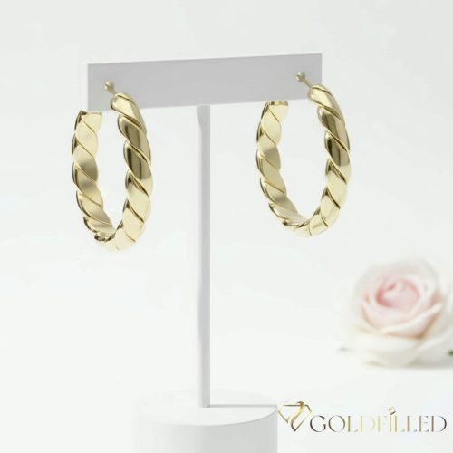 Goldfilled Cercei  30mm culoare 14K	