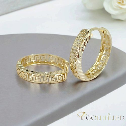 Goldfilled Antialergic Cercei  25 mm 14K Culoare