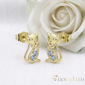 Goldfilled Cercei antialergici 13mm culoare 14K	