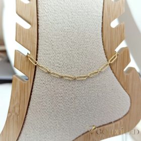 Brățară de gleznă Goldfilled 27cm/3mm Culoare 14K