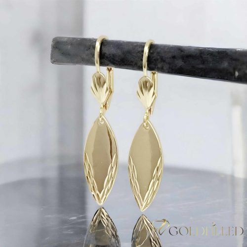 Goldfilled Cercei antialergici 30mm culoare 14K	