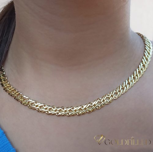 Colier Goldfilled Antiallergic Luxury 50cm Lungime și 7mm Lățime Culoare 14K
