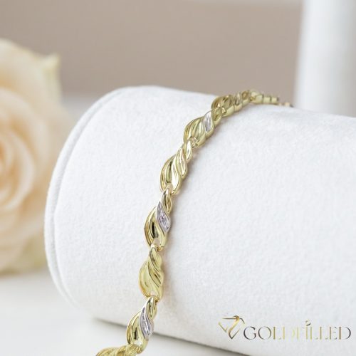 Bratara placata cu aur "Goldfilled" anti-alergenic, în mai multe dimensiuni grosime 7 mm, culoare 14K