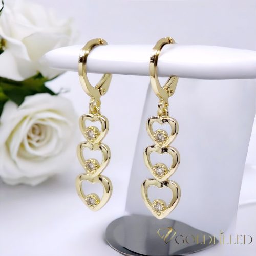 Goldfilled Cercei antialergici 36mm culoare 14K	