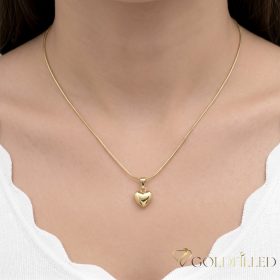   Lanț antialergic „Goldfilled” 50cm/1mm + pandantiv, culoare 14K