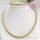 Lanț antialergic „Goldfilled” 50cm/6mm + brățară 19cm culoare 14K
